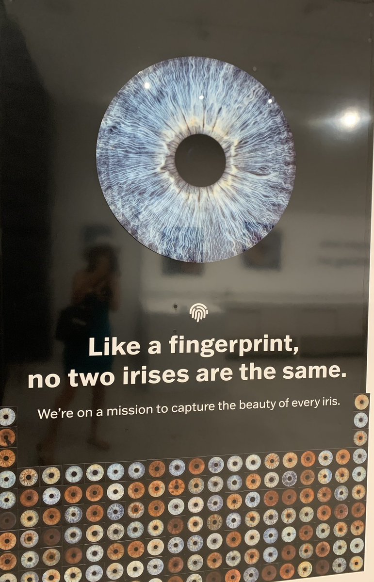 lanasec's tweet photo. Let’s take your retina scan and make public art with it. What could go wrong? The company is called eyedentity, after all. #LasVegas #DEFCON30 https://t.co/SV7tPv9KwO