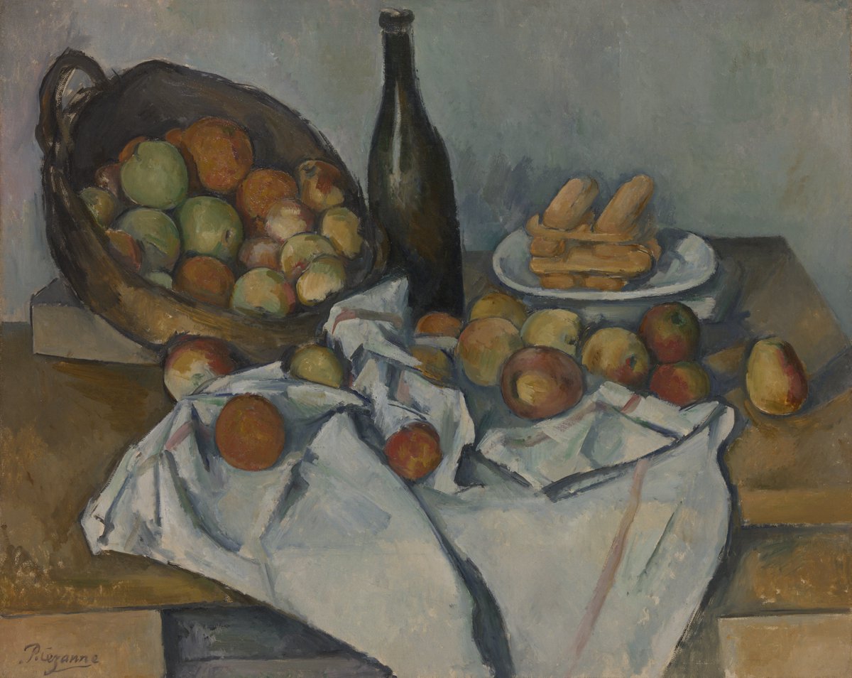 Paul Cézanne, The Basket of Apples, 1887 #europeanart #museumarchive artic.edu/artworks/11143…