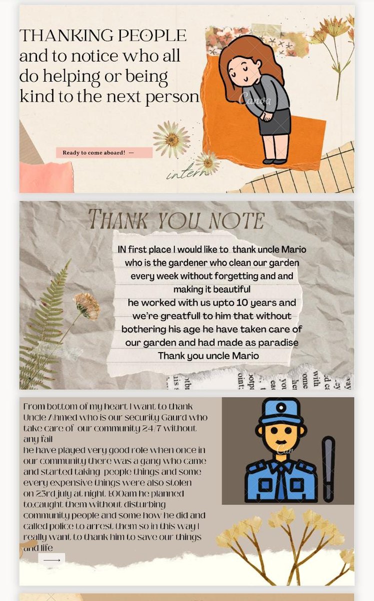 Ceeba_Stalin's tweet photo. Gratitude Task: Thanking People for their kindness and support by Layba Ajaz.
@AbhilashaTochi 
@ShiningStarSchl 
@VikasPota 
@T4EduC 
@anurag29159611 
@ADEK_tweet 
@MOEUAE_AUH @BestSchoolPrize https://t.co/hGEu9fdpwP