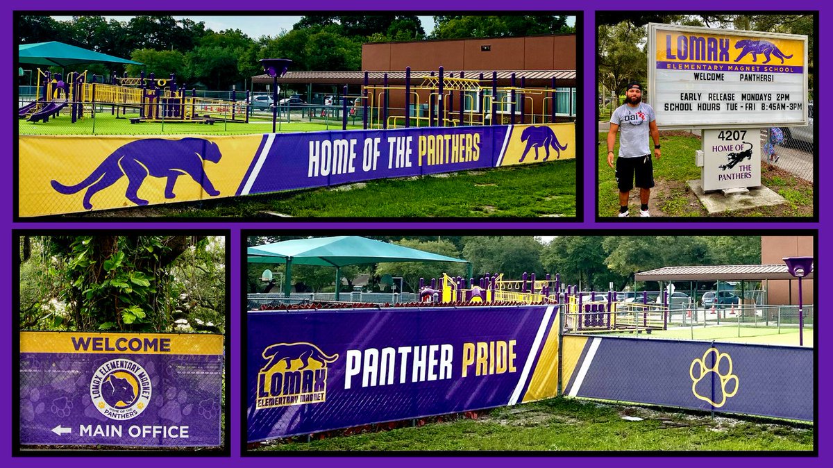 HCPSlomax's tweet photo. Wow!!!!! Lomax thanks OAI Visual Branding & Bob Cox for our knock-out new signage; it perfectly proclaims our Panther Pride!!!
#OAICorp #SDHCMagnet
@SDHCMagnet @OAICorp https://t.co/cvdWU8pQ0v