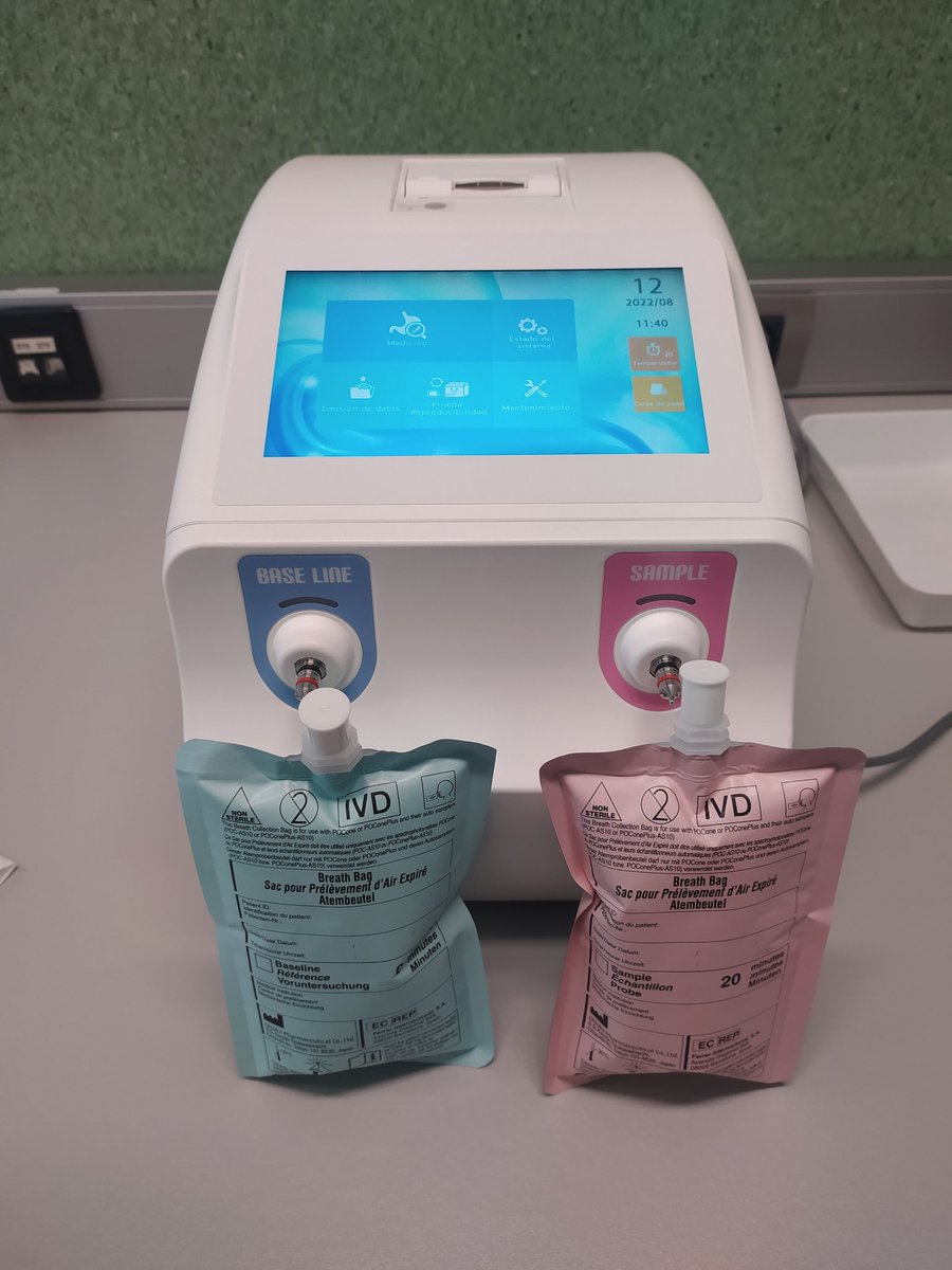 Vuelve a realizarse en el servicio de ACL la prueba del aliento con 13C-urea para la detección de Helicobacter pylori, paralizada hasta ahora a causa de la pandemia. 💨🦠