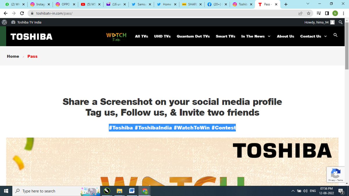 himanshu_call's tweet image. #Toshiba #ToshibaIndia #WatchToWin #Contest
 Quiz toshibatv-in.com/pass  @piyushpuri12 @blessedkamal @shipra1985
 @VHetal  @Ramprasad43