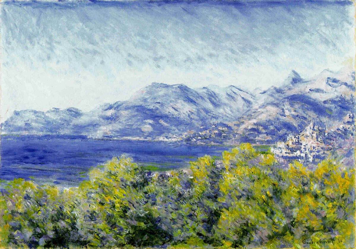 View of Ventimiglia, 1884 #monet #impressionism wikiart.org/en/claude-mone…