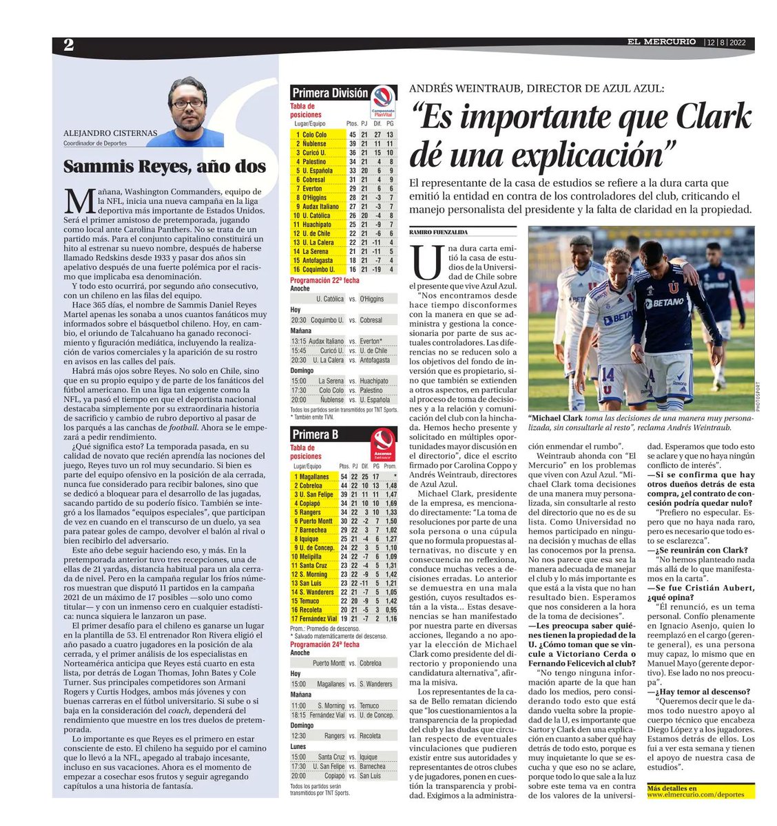 Desde la <a href="/asambleazules/">Asociación Hinchas Azules</a> y otras organizaciones de hinchas ya lo dijimos: Por transparencia y la seriedad que amerita el momento de la U, Azul Azul y Michael Clark deben dar explicaciones sobre cómo se está administrando la concesión. Su silencio solo es cómplice.