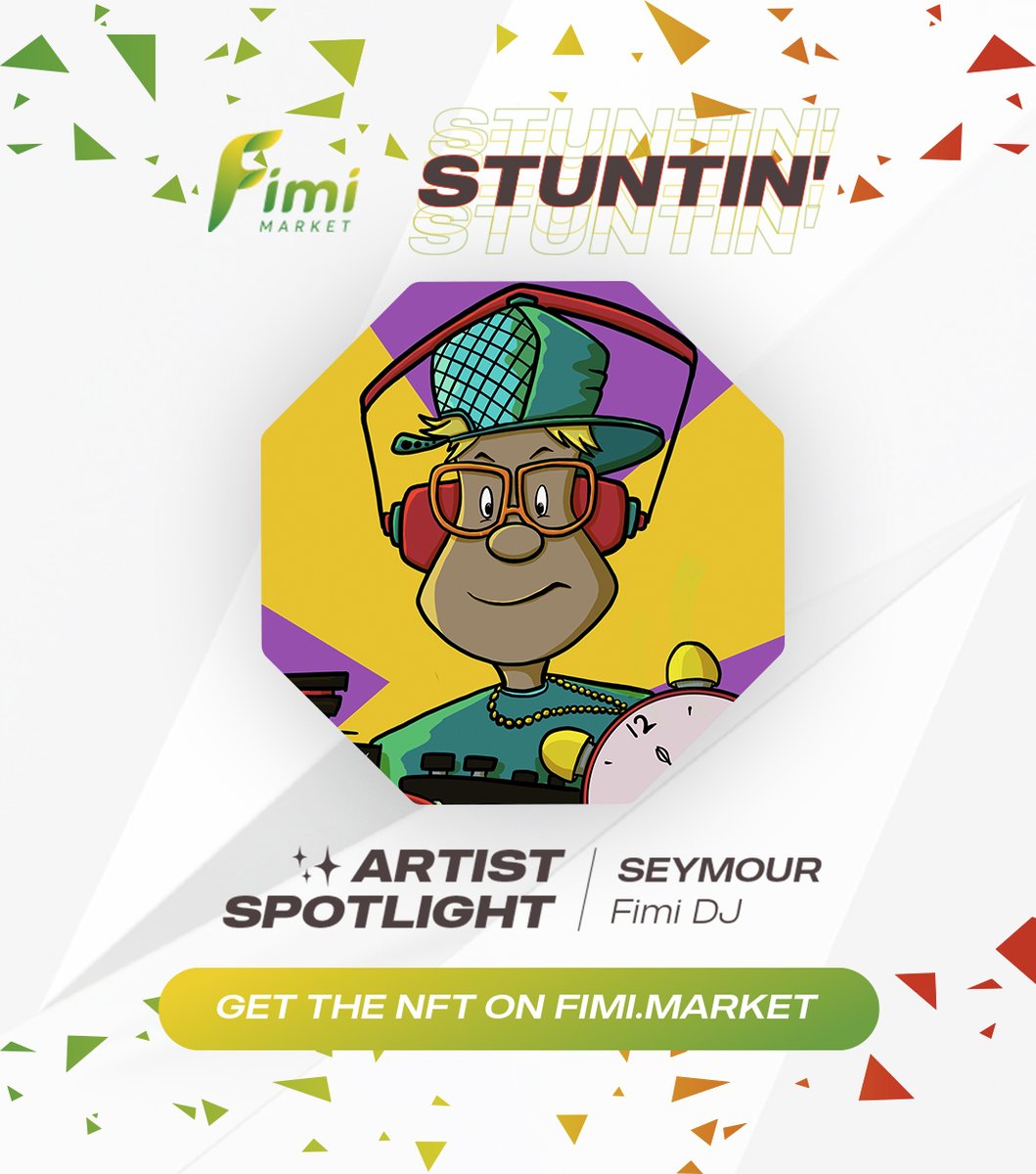 Who's ready for the #weekend? <a href="/SeymourNFTs/">Seymourⁿᶠᵗˢ</a>'s "Fimi DJ" is ready to help you dance it out in style. 

See it here 👇nft.fimi.market/detail/nft/Ste…

#fiminftmarket #nftart #diversitymatters #tgif