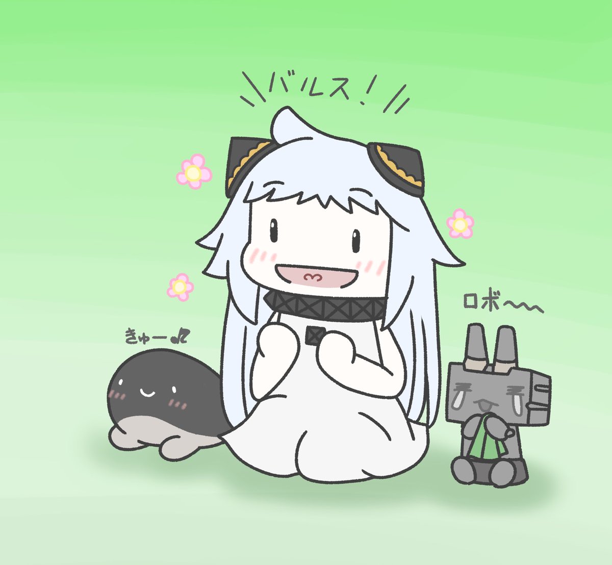 北方棲姫 「名作アニメを楽しむみなさん。 」|ジョニーのイラスト