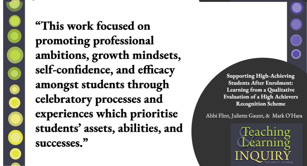 Teach&Learn Inquiry (@tli_issotl) on Twitter photo Interested in ways to encourage students who have been identified as high-achievers? to support their learning and development? Check out this latest study by Flint, Gaunt and O'Hara journalhosting.ucalgary.ca/index.php/TLI/…
@ISSOTL <a href="/TLI_ISSOTL/">Teach&Learn Inquiry</a> Interested in ways to encourage students who have been identified as high-achievers? to support their learning and development? Check out this latest study by Flint, Gaunt and O'Hara journalhosting.ucalgary.ca/index.php/TLI/…
@ISSOTL <a href="/TLI_ISSOTL/">Teach&Learn Inquiry</a>
