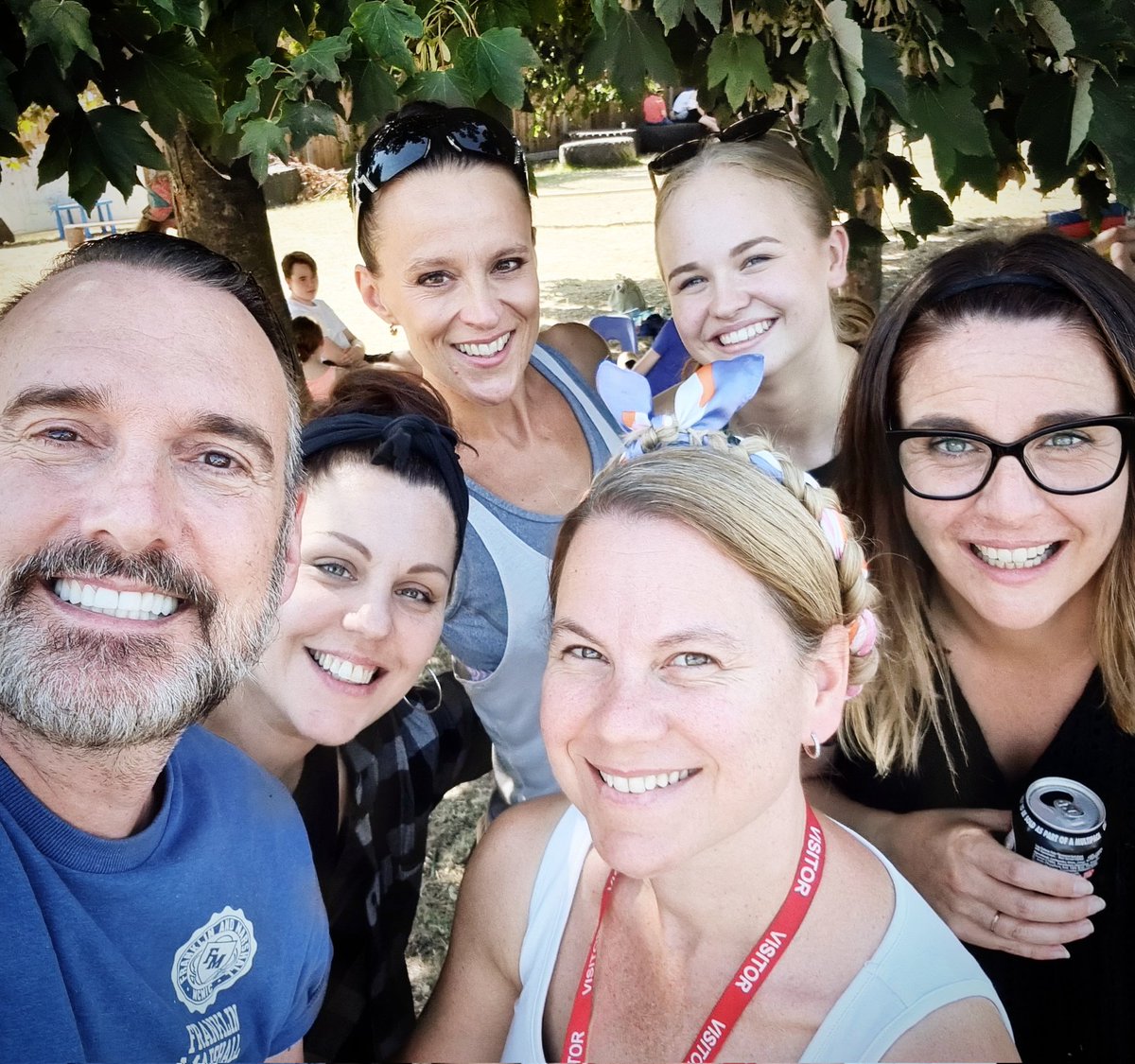 Timsley's tweet photo. End of our workshop week with this lot! #ISAIDIT 🤪 #TIMMYALEXISCARRINGTONWARD #MISSKERRIE #MISSKATE #CHRISTINE #ELLA #JODY https://t.co/7Wt8ECL0iY
