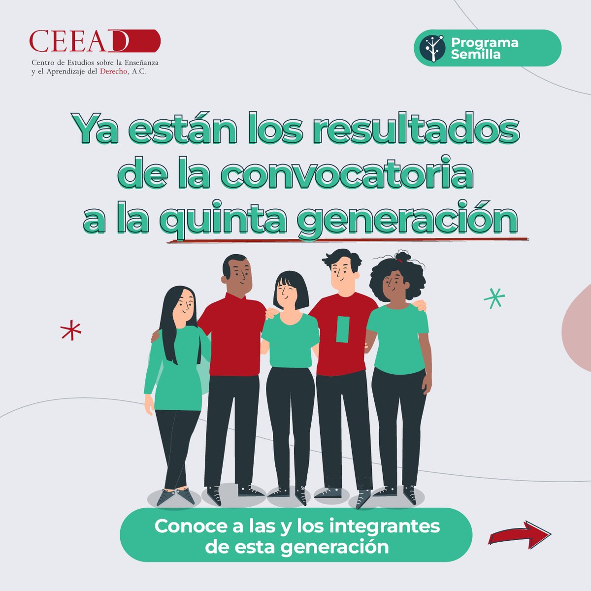 CEEAD's tweet photo. ¡Atención postulantes a la 5ª generación del #ProgramaSemillaCEEAD!
Ya están disponibles los resultados a la convocatoria 👇 https://t.co/4rh3ROn5Pl