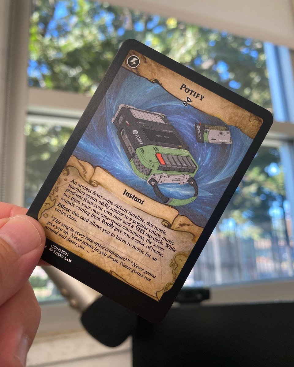 I stuffed all the “starter packs” with 8 cards, some game related equipment and some class related, like “Potify” that lets you listen to music in class. Students will get “booster” packs with a random 8 cards at every level they unlock. #timeline #gamification #xplap