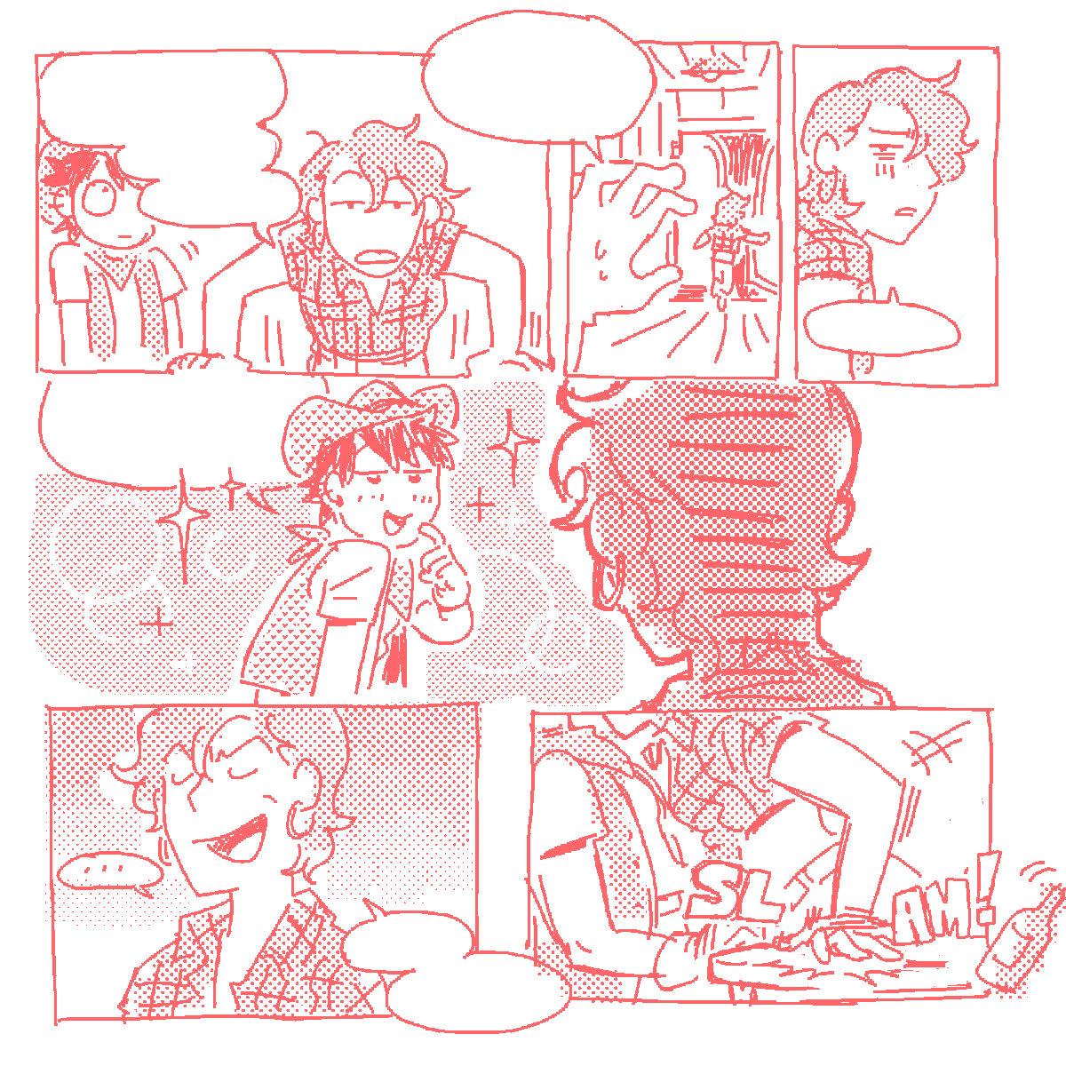 im....making a trashy comic for canz/ne. ko-fi members can read it soon 🤠🫶 