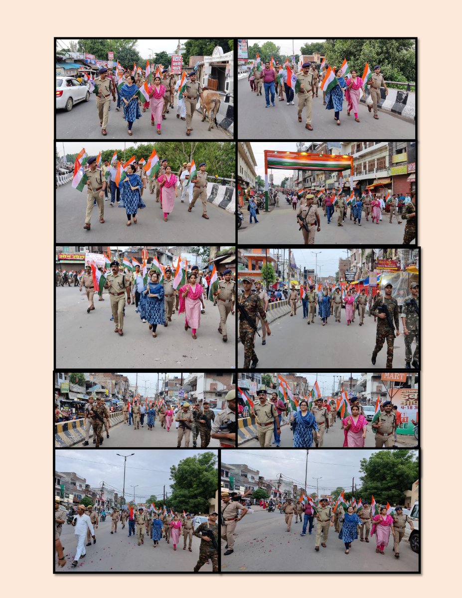 unnaopolice's tweet image. भारत की स्वतंत्रता की 75वीं वर्षगांठ के अवसर पर मनाये जा रहे #AzadiKaAmritMahotsav के तहत आज दिनांक 12.08.2022 को जिलाधिकारी उन्नाव एवं पुलिस अधीक्षक उन्नाव के नेतृत्व में उन्नाव शहर में तिरंगा झण्डे के साथ रूट मार्च किया गया। #UPPForTiranga #HarGharTiranga