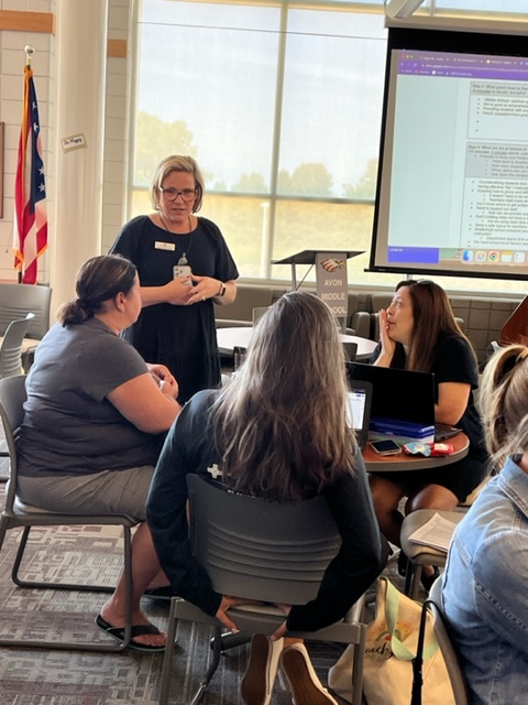 ESCLC's tweet photo. Earlier in the week, the Avon DLT meet with the Literacy Team. #ohioliteracy #literacy #readingsuccess #pathwaysforsuccessinreading #esclc #avonschools @ESCLC @avoneagles https://t.co/tGfVsGYMgy
