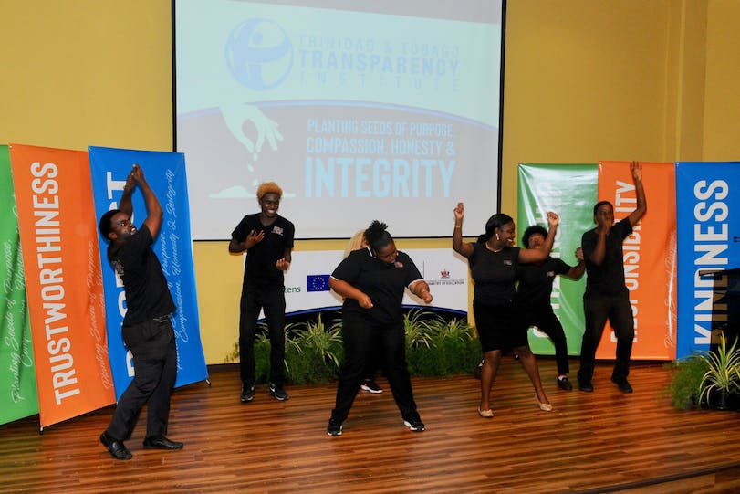 anticorruption's tweet image. In #TrinidadandTobago, @TTTransparency has set up their own integrity clubs in secondary schools across both islands. They want the students to develop ethical leadership with an understanding of right and wrong, and feel capable of making positive change.