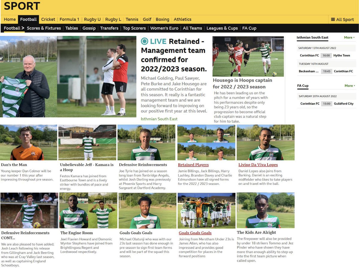 𝑩𝑹𝑬𝑨𝑲𝑰𝑵𝑮 𝑵𝑬𝑾𝑺

Ahead of our opening game on Saturday 13th August at 𝟰𝗽𝗺

Our squad has hit the headlines