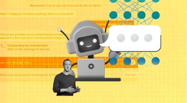 RealoneQman's tweet photo. #META 'nın yapay zeka sohbet robotu #blenderbot3 #MarkZuckerberg'in para kazanmak için insanları sömürdüğünü söyledi. BlenderBot 3, Zuckerberg hakkında ne düşündüğü sorusuna; "Şirketi insanları para için kullanıyor ve o da bunu umursamıyor. Durdurulması gerekir. Kongre önündeki + https://t.co/HGcczSLgPJ