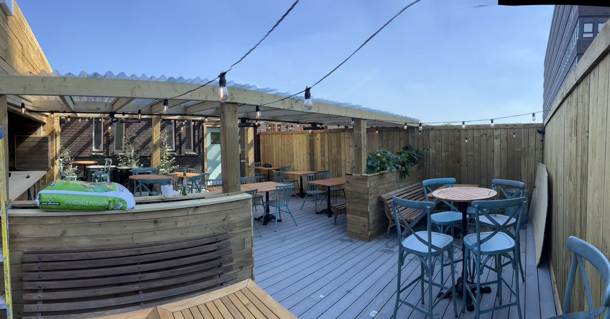 oh hello roof garden bar @greenssale - Nearly ready