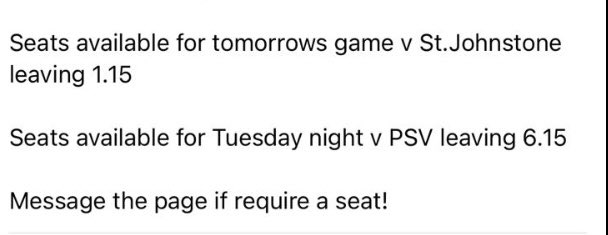 Get in touch if you need travel from Cumbernauld.

New members and non-members welcome.