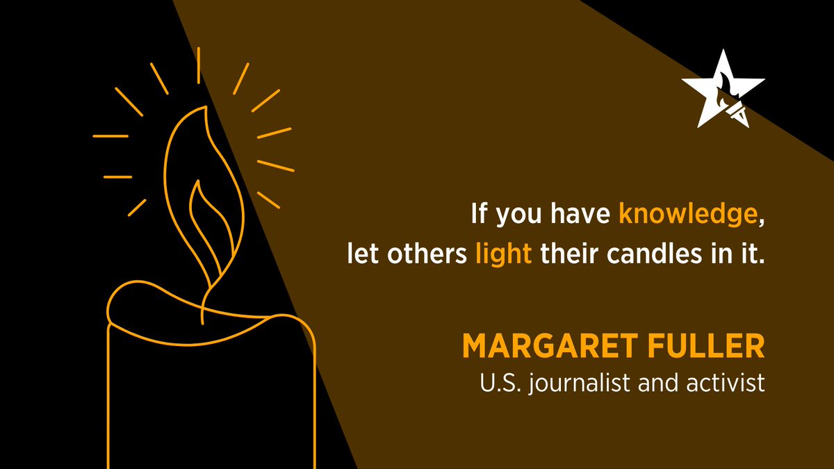 🕯️ “If you have knowledge, let others light their candles in it.” – Margaret Fuller, U.S. journalist and activist.  We love how learning also transforms everyone around you!  What have you learned that you’ve shared with your friends and family?  #Motivation