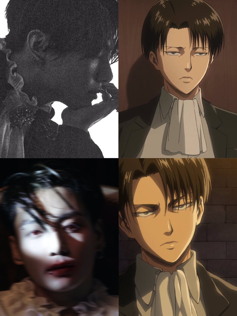 randomjungkook's tweet photo. jungkook as levi https://t.co/cw9vqGngE4
