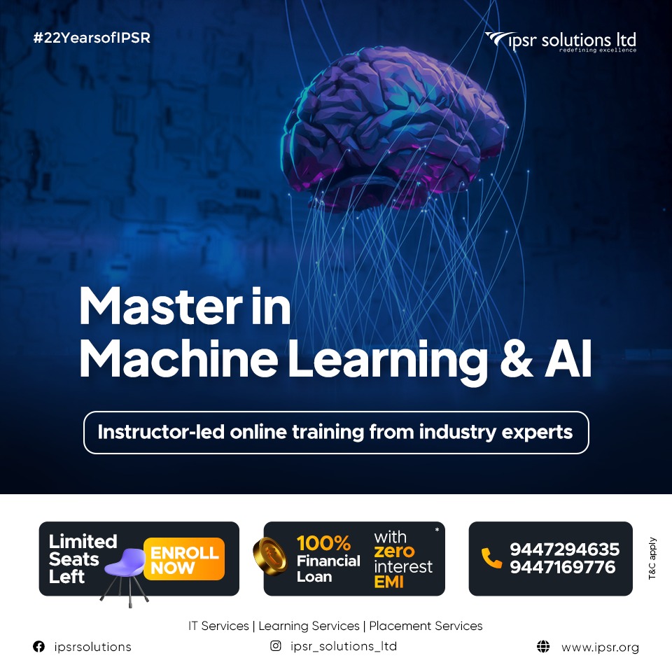 ipsr_solutions's tweet photo. Learn Machine Learning & AI from Ipsr solutions limited- with the support of our young and enthusiastic team.
#machinelearning #ml #data #datascience #ipsr #dataanalysis #machinelearningengineer #machinelearningmaster #machinelearningtraining #AI #Artificialintelligence https://t.co/K1XhoUf2I0
