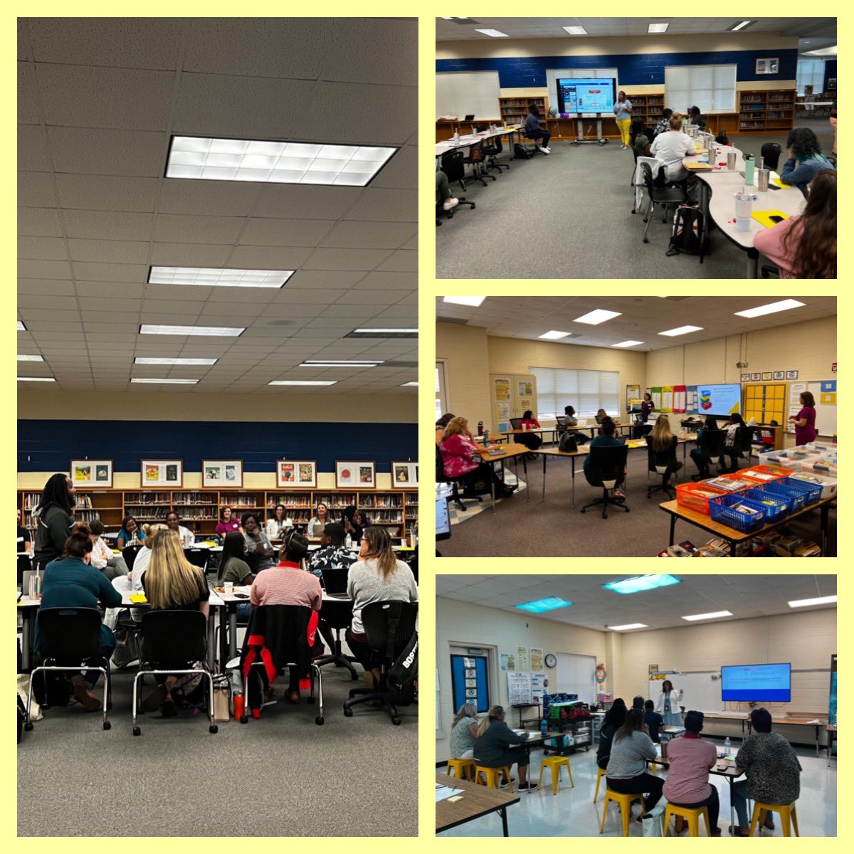 ShirmaStover's tweet photo. @wmirvinelem Yesterday, the energy in the building was amazing! New staff gathering was a success! Monday with the full staff is going to be epic! #writingthenextchapter https://t.co/G8sstTKqoX