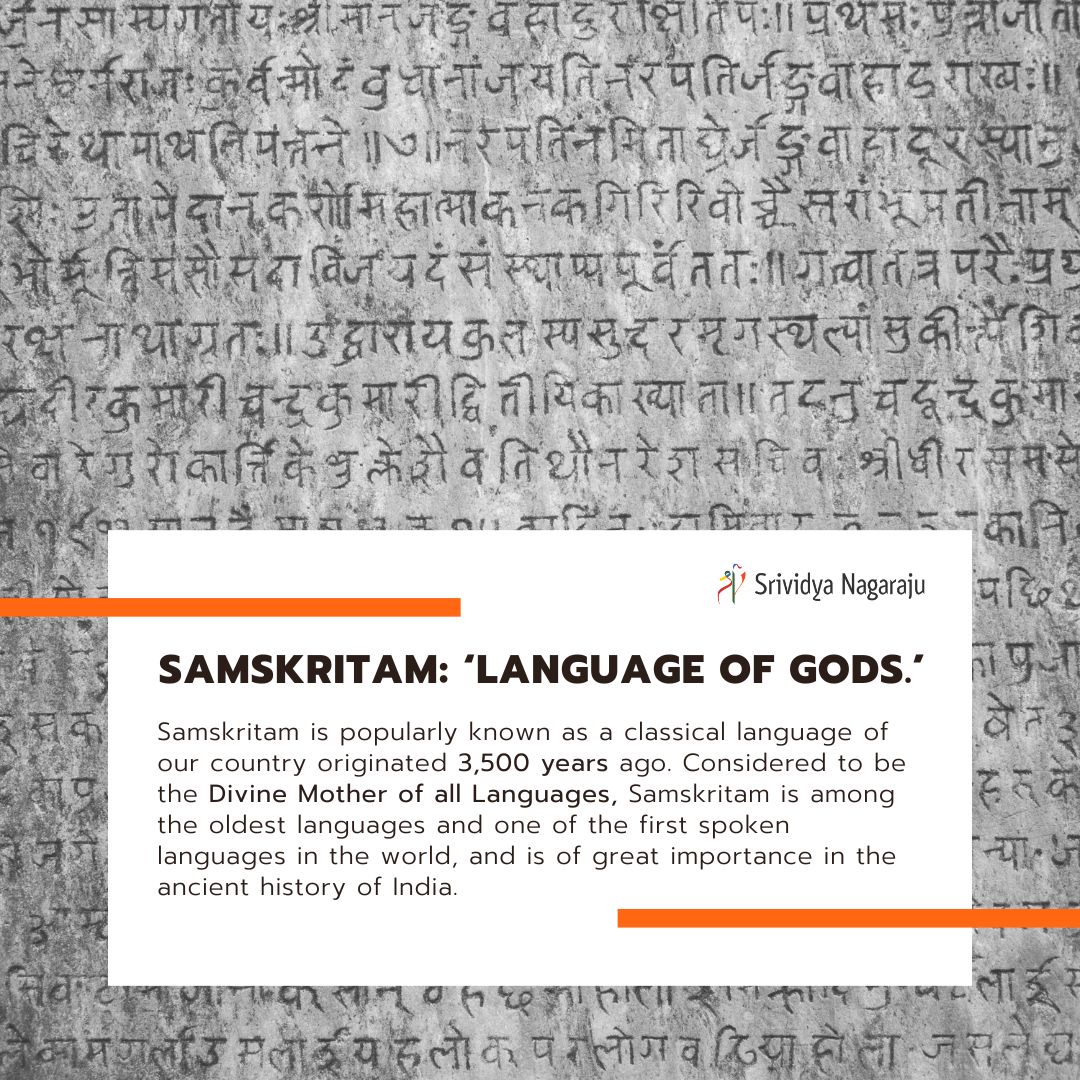 Srividyanag's tweet photo. As the saying goes “Samskritam is not only a language but an ocean holding countless &amp; priceless pearls of wisdom and a medium for higher intellect.”
I wish you all a Happy #SanskritDiwas!

#SrividyaSpeaks #tedxspeaker #motivationalspeaker #mentoring #training #leadership https://t.co/TLy0M8kUGx