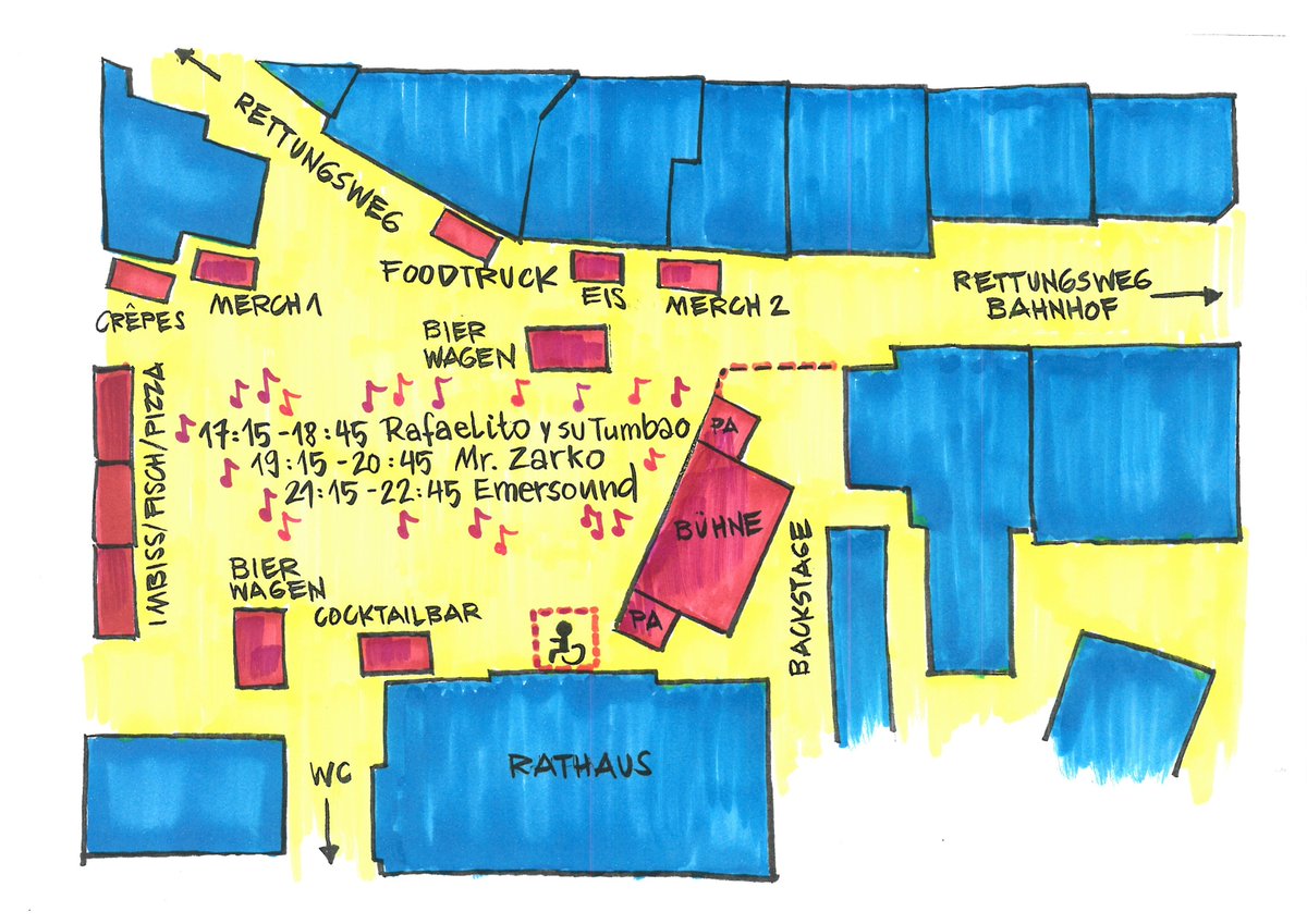 Moin Festival-Fans!

Die wundervoll zeichnende <a href="/GywerMelanie/">Melanie Gywer unter dem blauen Himmel </a> hat einen frequenzen-fest.de Aufbauplan gezeichnet, damit ihr euch morgen (Samstag, 13.8.) gut zurechtfindet.

Zum Thema #Gratismentalität: unser Festival ist Dank vieler großartigen Sponsoren kostenlos für alle!
