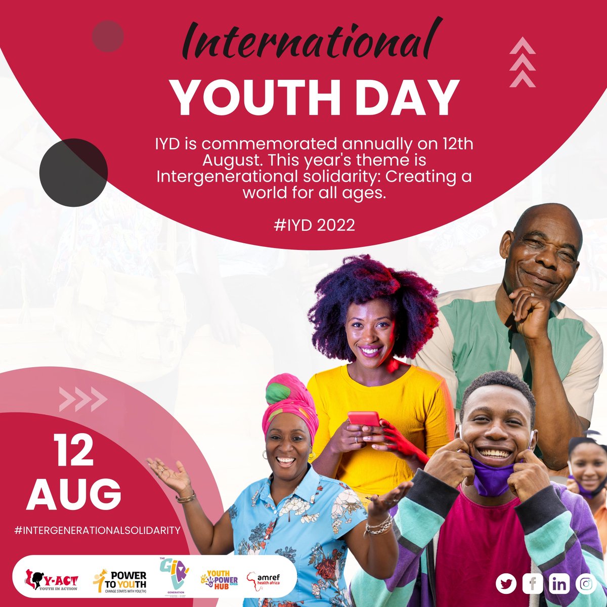 As youth, our voice matters. Especially on issues that affect us such as child marriage, FGM/C, and SGBV. Speak up against the violation of youth rights. Your voice and participation count! @PowerToYouth21 #POWER2YOUTH #IYD2022 #FORYOUTH
