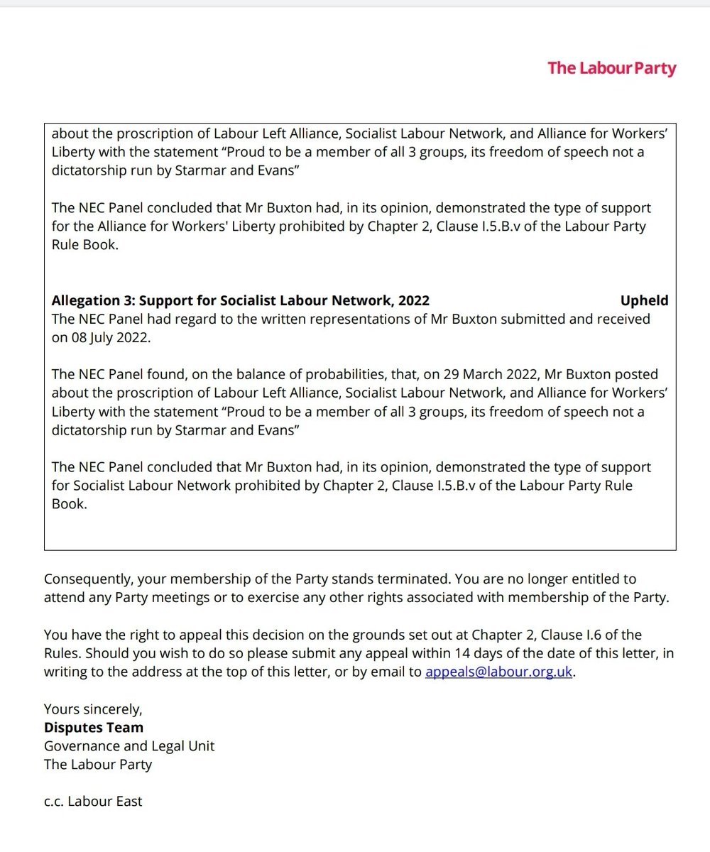 RedBasildon's tweet image. Have given over 30 years to @UKLabour from a grass roots activist slogging miles for the party, branch secretary, Clp Chair, Cllr and this is what they now think of me. It breaks your heart to a party that I've given so much. I'm now another number, this tweet will go unnoticed🥲