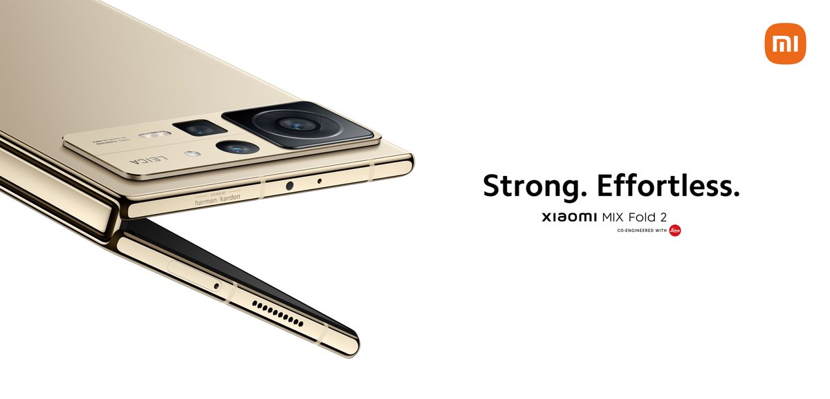 leijun's tweet photo. Over the past four years, the entire smartphone industry has made large advancements in folding screens, but many still struggle with thickness. Our new #XiaomiMIXFold2 shows you how we've tackled this problem, accelerating the usefulness of folding screen technology. https://t.co/D2W01sAIn2