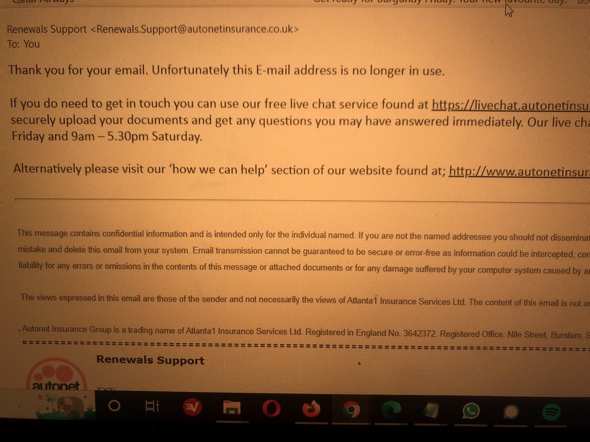 jschoftraining's tweet photo. Email auto responder says use livechat. Link takes you to a. Holding page https://t.co/2H8hVH08Ln