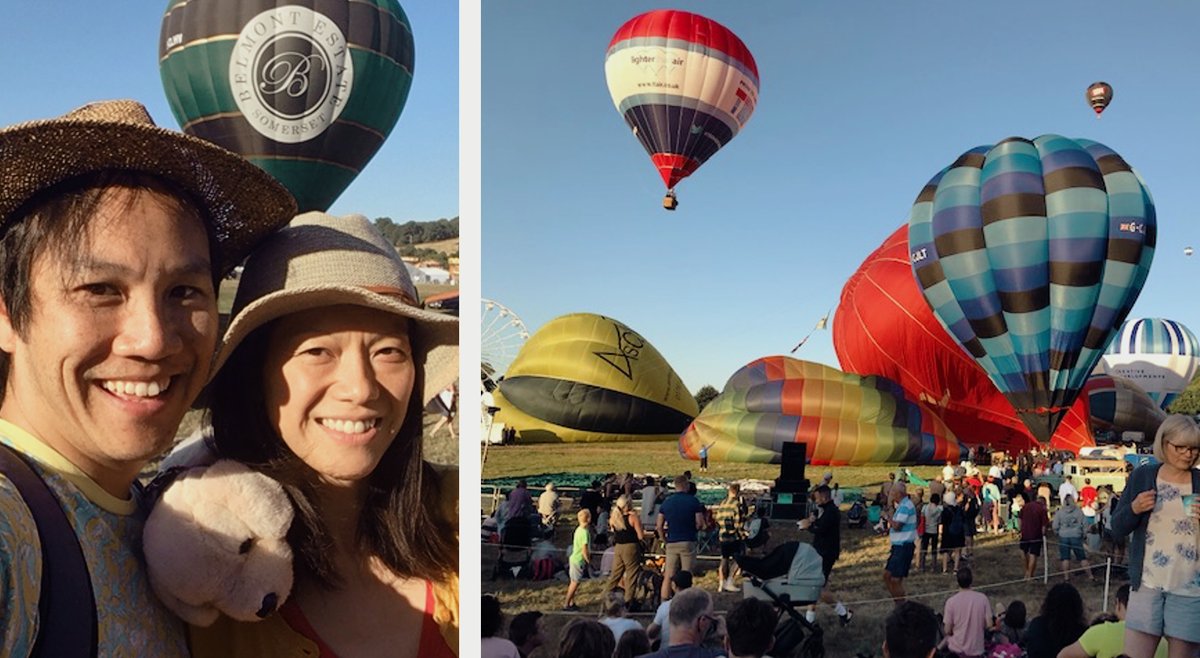 marknam's tweet photo. Wife & kids scrambled out of the car to make it in time for this morning's epic @bristolballoon ascent. I got to sit tight in traffic & hear about it from @jhansonradio + @bbcrb. Got there in the end though and totally worth it. #BristolBalloon #BalloonFiesta #MassAscent https://t.co/m0yZ1kOGiZ