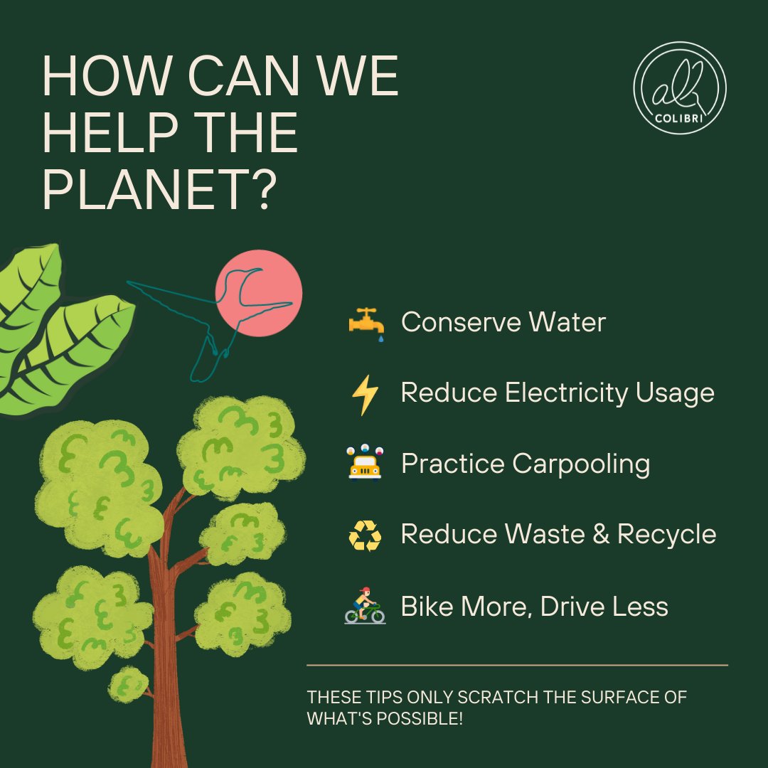 As much as we encourage businesses to be more responsible towards the environment, we also believe that small actions do count.

🐥Here we gathered for you 5 starter tips on how you can help the planet a bit more today. And don't forget, the planet needs all the help it can get!