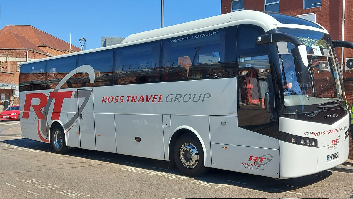 Shaun__92's tweet photo. Ross Travel - Volvo B11R - Jonckheere JHV - BF63 HDZ on Rail Replacement for Northern #northerntrains #northern #railreplacement #railreplacementcoach #2P11 #doncaster #thornesouth #scunthorpe #VolvoB11R #Jonckheere #JHV #rosstravelgroup #rosstravel @northernassist https://t.co/lDza8UokE6