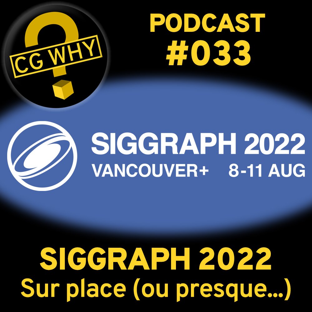 Ola los Bipedos !
Une petite émission qui prend la température du #SIGGRAPH2022 (avant la prochaine ;) ). Avec nos amis de <a href="/3DVF/">3DVF</a> et <a href="/RANCHComputing/">RANCH Computing</a> !!!
Enjoy et faites tourner !
cgwhy.net/podcast/cgwhy-…