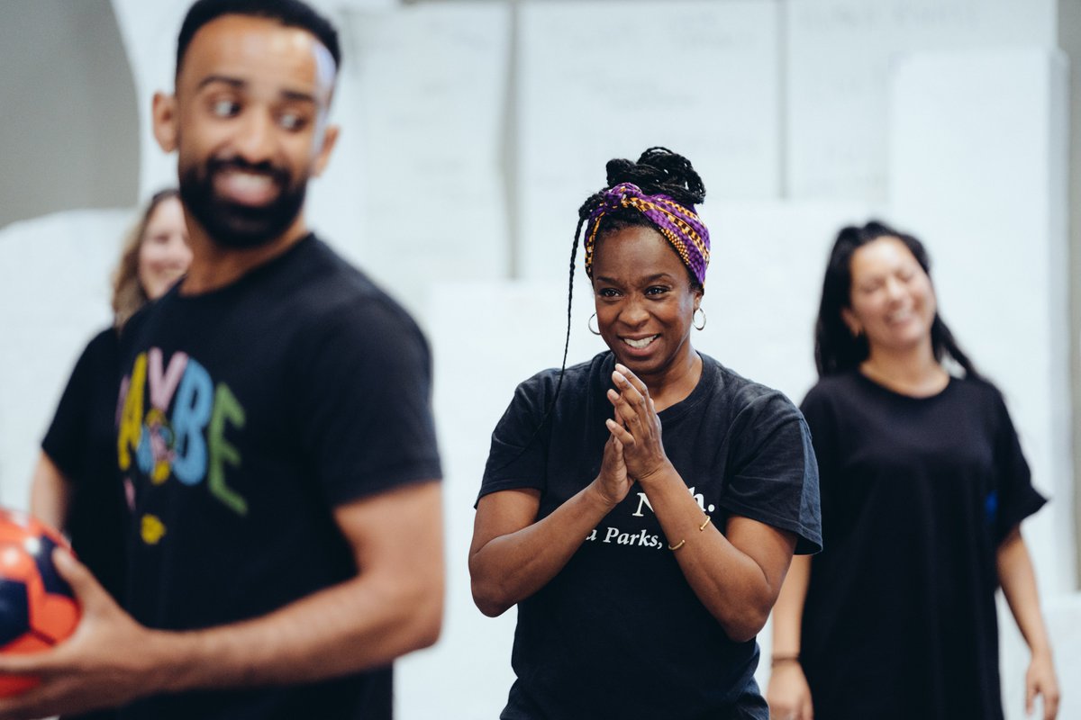 OpenAirTheatre's tweet photo. As we count down to the final production of our 90th anniversary season, here's a look at our #Antigone company in rehearsals 🎭
Written by Inua Ellams, this contemporary retelling of the epic story opens on 3 September.
Full gallery: https://t.co/nlKnWDytj8
📸Helen Murray https://t.co/H1uNc0xjoO