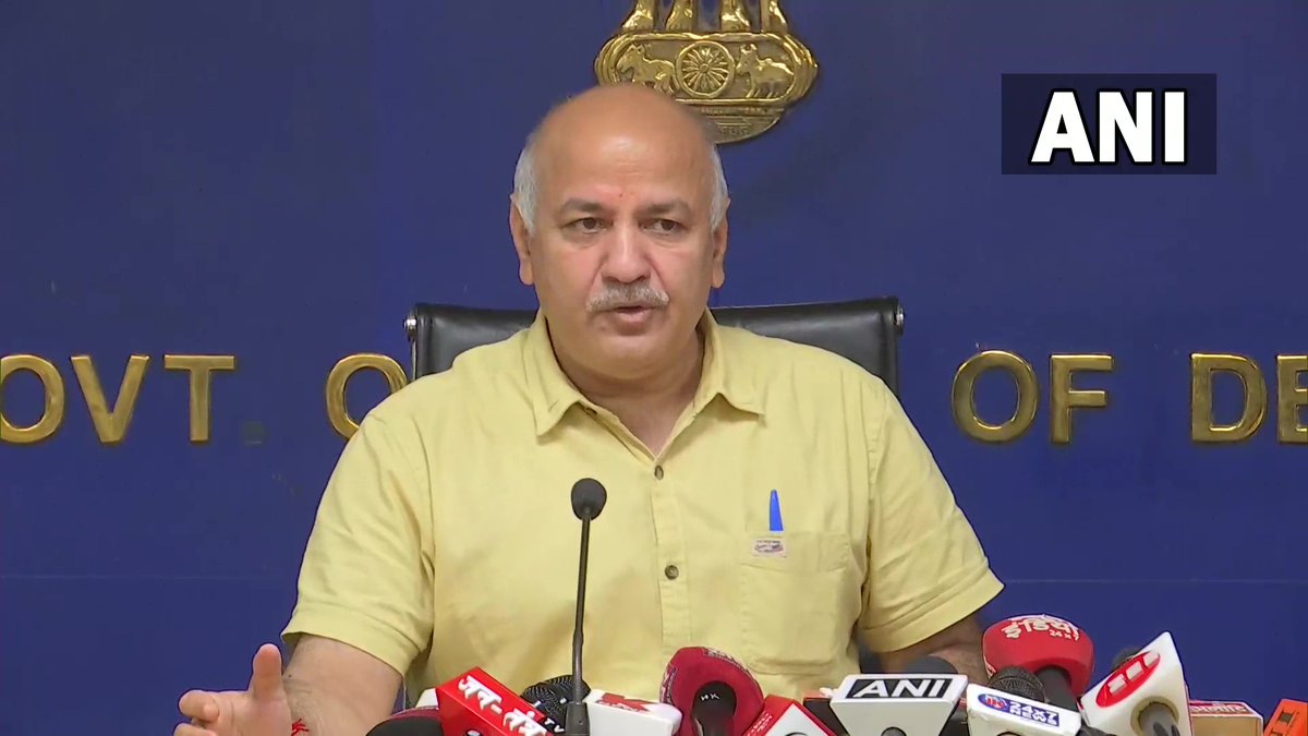 ANI's tweet photo. They (BJP) believe in ruining schools &amp; hospitals to the extent that people are forced to go to private schools &amp; hospitals which mostly belong to their friends. Once poor people fail to pay the fee, gates of these private institutes are shut for them: Delhi Dy CM Manish Sisodia https://t.co/L8TYOtICjy
