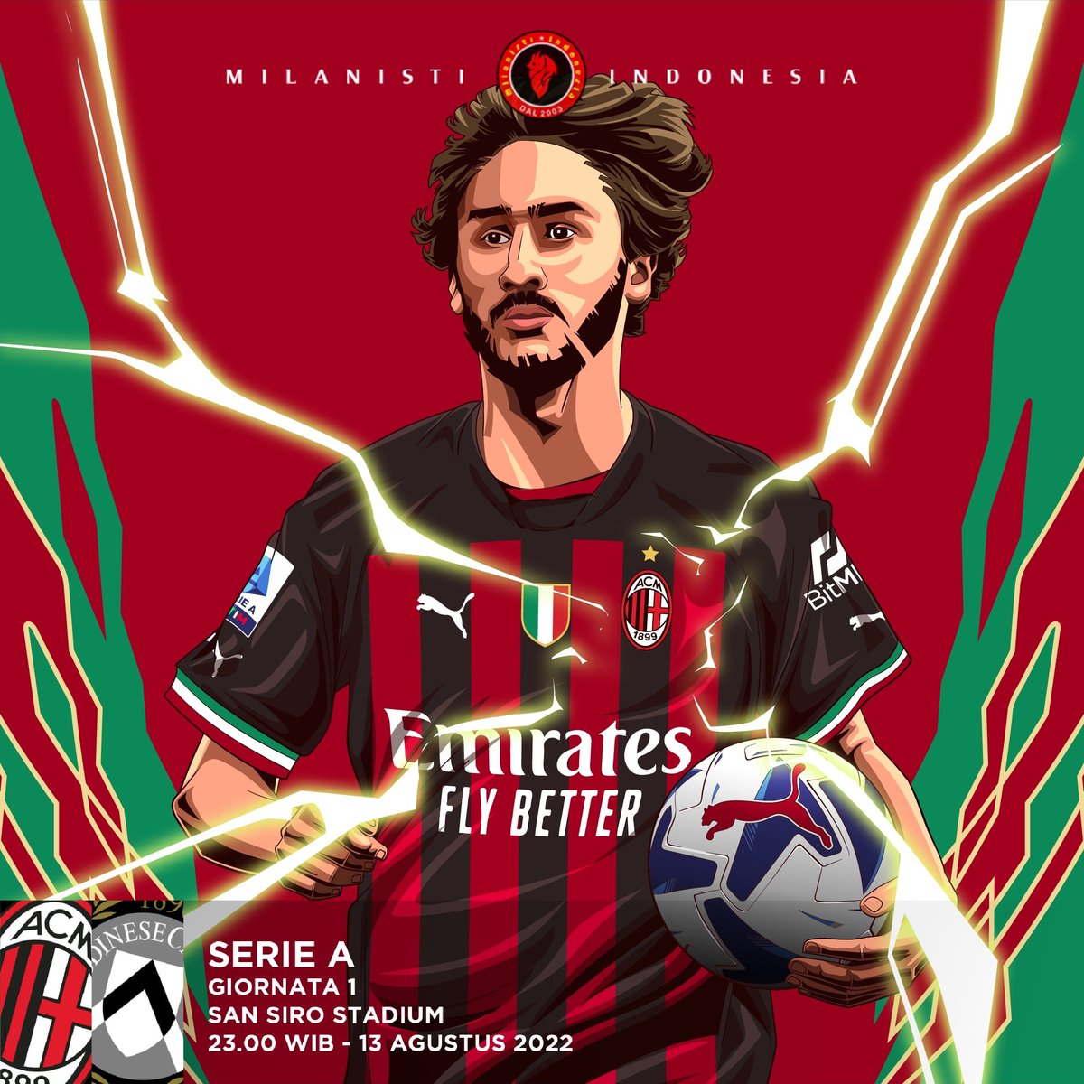 MATCHDAY 1 

Musim baru, pemain baru, harapan baru. Akhirnya waktu yang ditunggu tunggu Milanisti datang juga. Milan akan memulai mempertahankan gelar besok malam. Udinese menjadi lawan pertama.

Selain menang, apa harapan kalian di laga pertama Milan ini gaes?