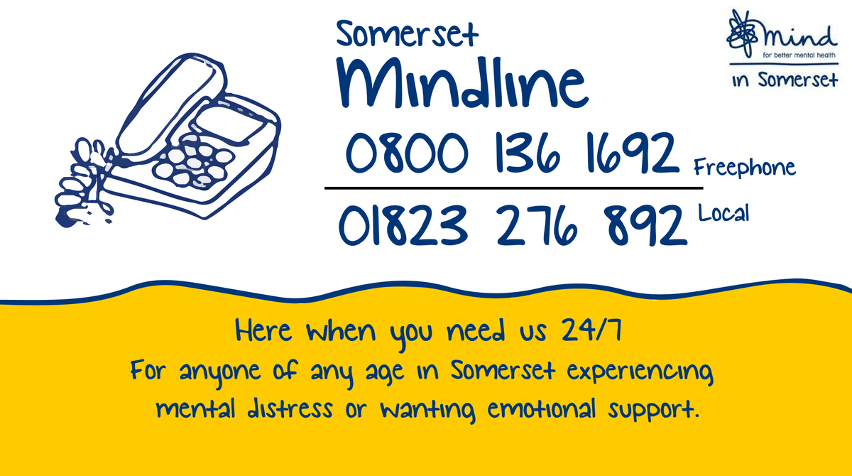 It's tough times for lots of us at the moment and for some it can be hard to cope. 

Whether you're stressed about money, feeling low or unable to cope with anxieties about the future - mindline is there.

You aren't alone. Give them a call on 0800 138 1692 or 01923 276 892