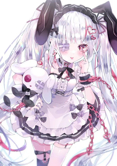 銀髪バニーメイド 