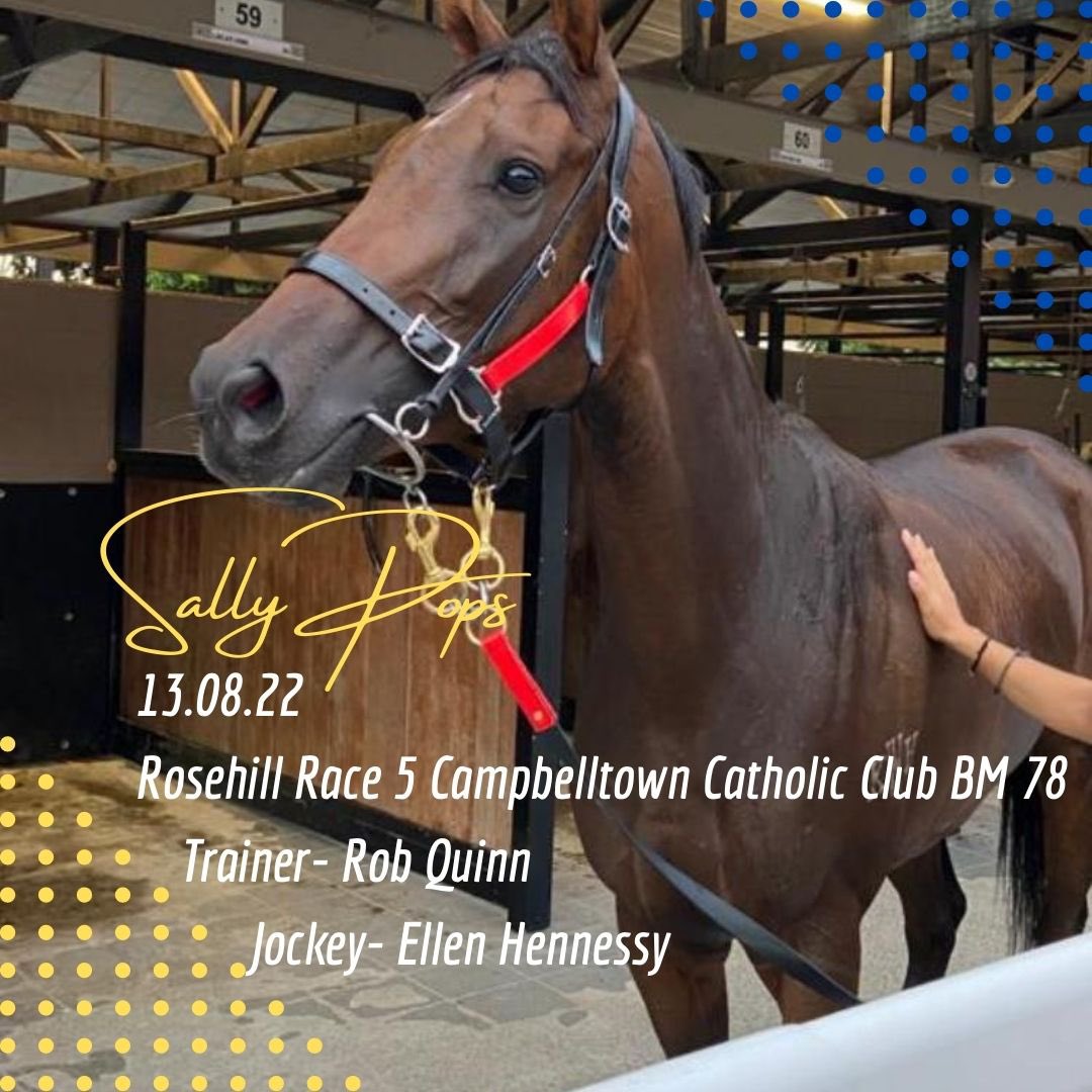 Ben_Chidgey_'s tweet photo. We have Sally Pops resuming tomorrow at Rosehill, race 5. First race back since Provincial Championships final. Ellen Hennessy on board. @GrangeWoodville @RobertQ77913365 @daveystan1 https://t.co/desPp6u576