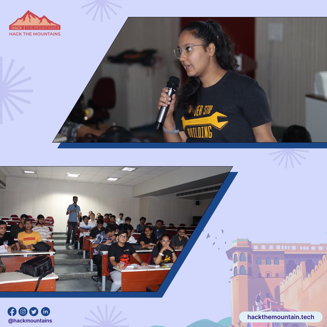 HackMountains's tweet photo. The smiling faces says it all❤
We loved hosting such a lovely crowd at Jaipur 💓
Thanks to everyone who came and made the #hackthemountains Jaipur meetup a fantastic and special event. 💫😍
And a huge shoutout to @jecrcuniversity for supporting us with amazing management team. https://t.co/5rZoQmWkky