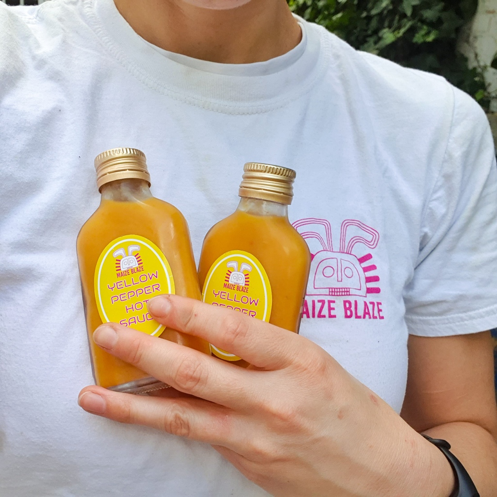 Maize Blaze | Modern Colombian (@maizeblaze) on Twitter photo CAN YOU HELP US? We are down to the last 50 bottles and we can't find a supplier to deliver 1,000 more. If any of you lovely Yellow Pepper Hot Sauce fans have any leads please do comment below. CAN YOU HELP US? We are down to the last 50 bottles and we can't find a supplier to deliver 1,000 more. If any of you lovely Yellow Pepper Hot Sauce fans have any leads please do comment below.