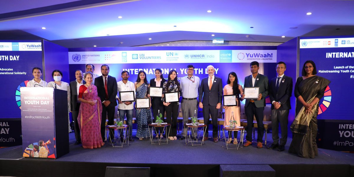 YuWaahIndia's tweet photo. Historic day today! 

The very first cohort of UN India YuWaah Advocates have been announced by UN Agencies in India today. @UNinIndia

🎥Watch: https://t.co/oCnN2m9nhG

#ImPactWithYouth #IYD2022 https://t.co/rKawi30sfG