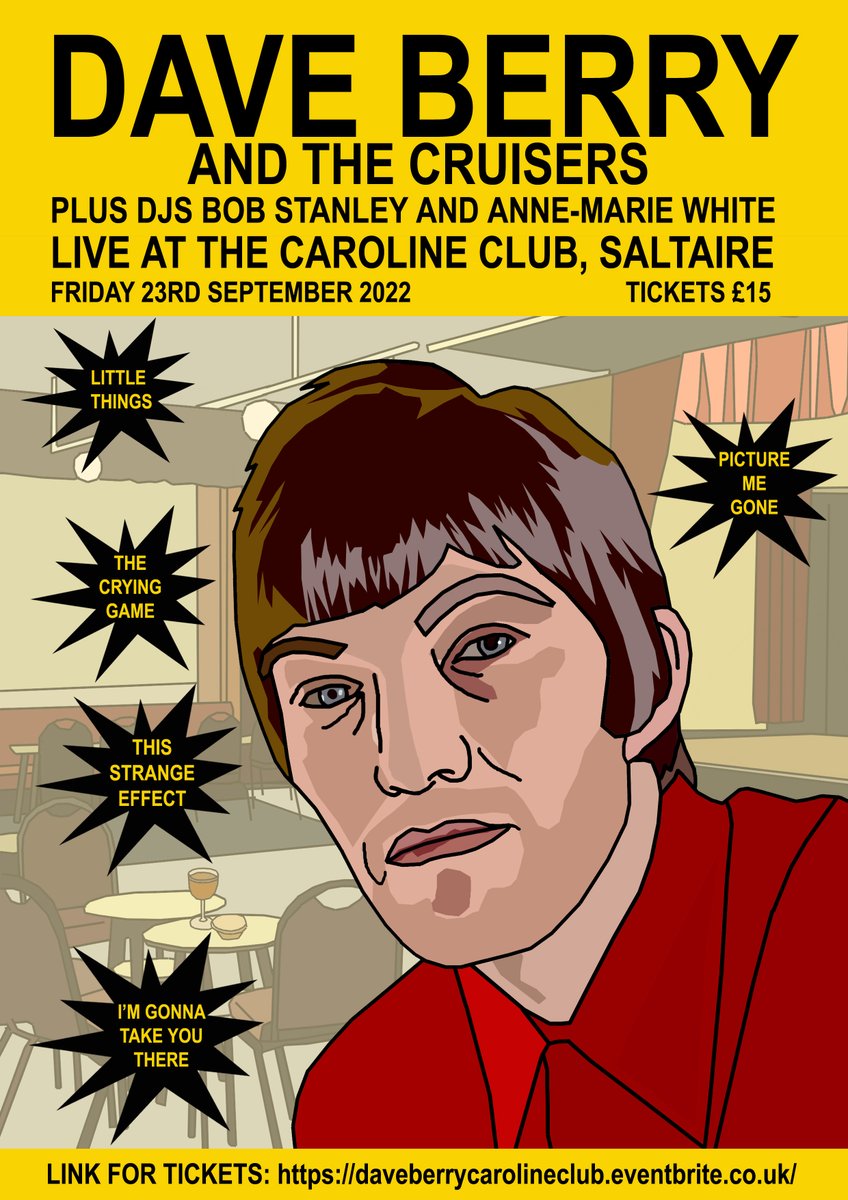 Next month <a href="/Carolineclub/">Caroline Social Club</a> !!! Tickets available here:
eventbrite.co.uk/e/dave-berry-l…
<a href="/SaltaireFest/">Saltaire Festival</a> @SaltsMarket <a href="/Saltaire_Share/">Saltaire Share</a> <a href="/visitBradford/">Visit Bradford</a> <a href="/BradfordMusicSc/">Bradford Music Scene</a> <a href="/BradfordMarkets/">Bradford Markets</a> <a href="/ShipleySaltaire/">Shipley & Saltaire Living Streets</a> <a href="/ShoppingShipley/">Shipley Shopping</a>