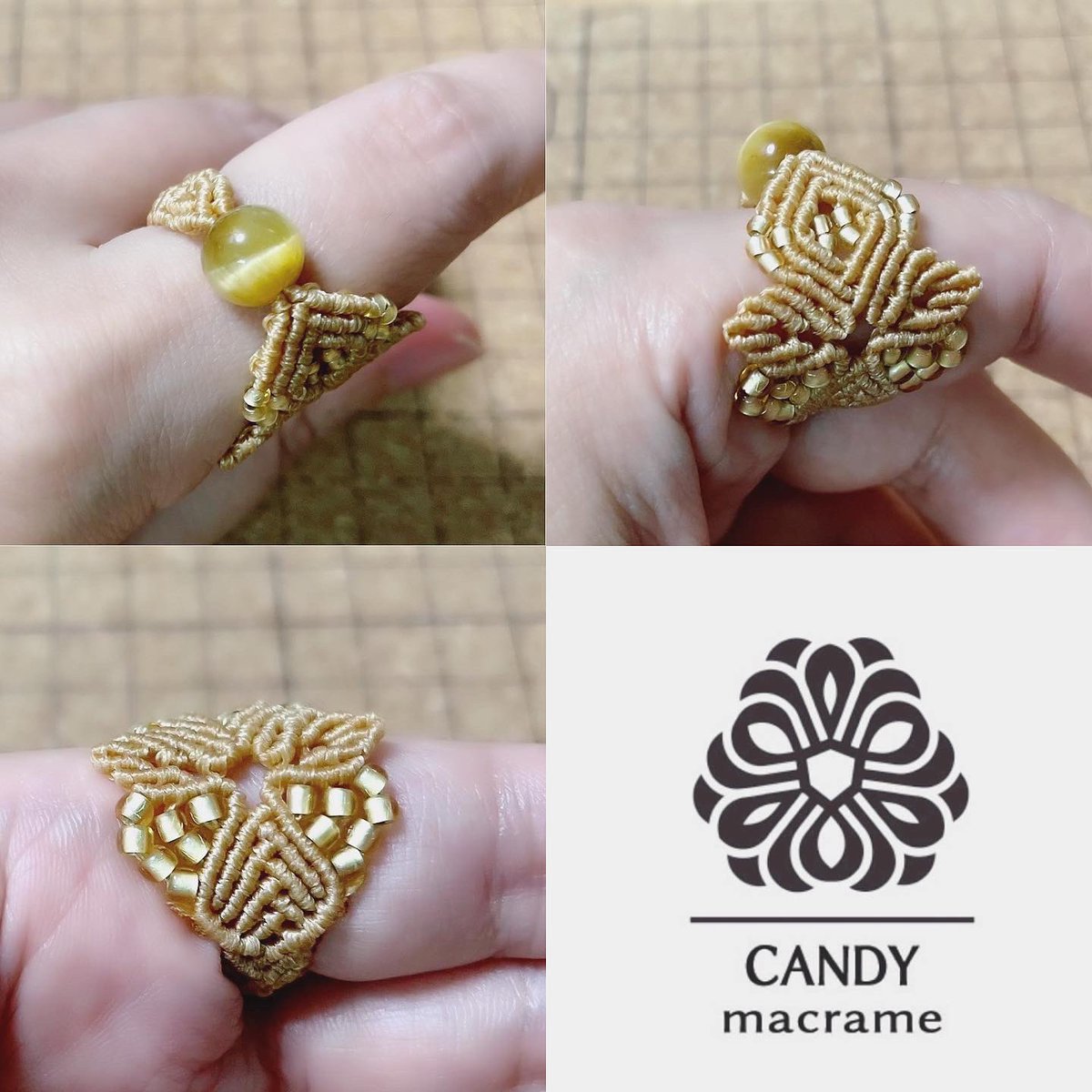 candy_macrame's tweet photo. 画像はこちらでございます🤗
#macrame #macramering #マクラメ #マクラメリング #マクラメアクセサリー #ハンドメイド #ハンドメイドアクセサリー #candymacrame https://t.co/Zny9CeWGRg