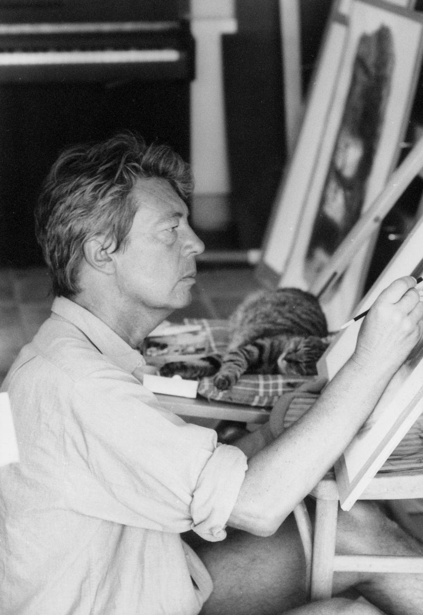 Jean-Jacques Sempé et sa muse endormie.