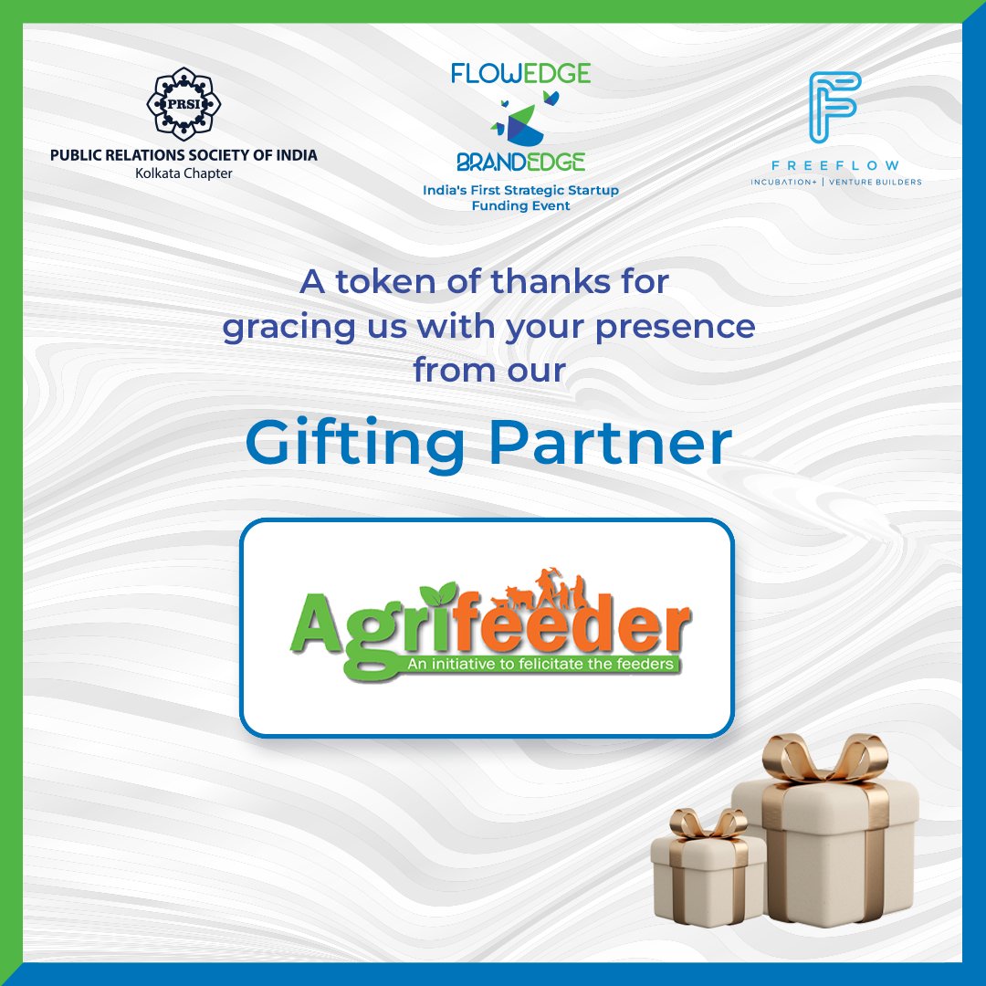 freeflow_zone's tweet photo. Indiaβs First Strategic Startup Funding Event #FlowEdge #BrandEdge 2022
Introducing our Gifting Partner for the event: @Agrifeeder
A never-again fundraising opportunity for you to miss.
on 17th Aug '22 at ITC, SONAR
#startup #funding #fundingevent #startegyinvestment https://t.co/xAmzjc16OE