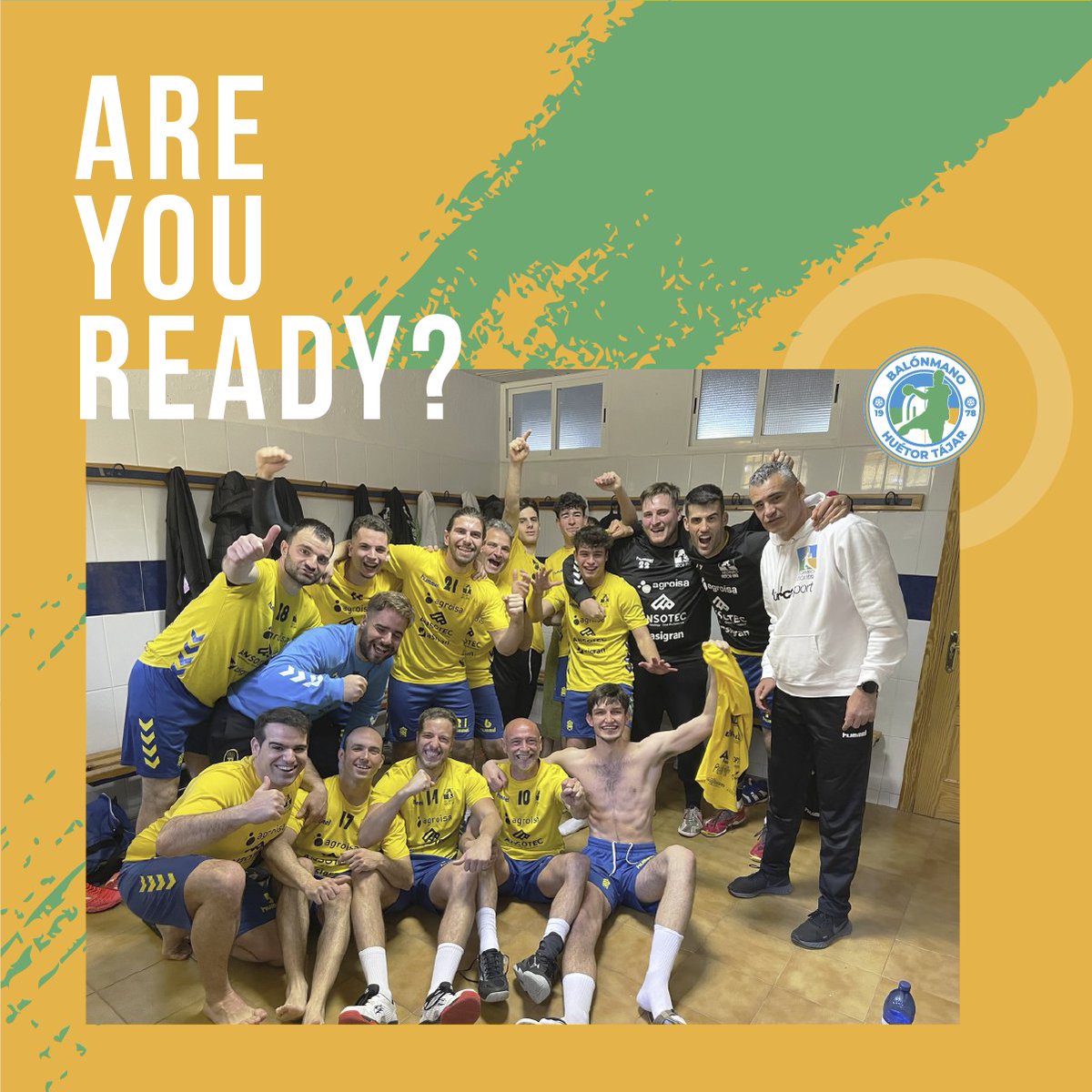 BmHuetor's tweet photo. Balonmano Huétor Tájar competirá la próxima temporada en Segunda División Nacional Masculina 🟡🤾🏻‍♂️🤾🏽🔵

¡Vamos a darlo todo 💪🏼!

#balonmano #handball #balonmanoandalucia #balonmanobase #balonmanoengranada https://t.co/legz1tlX2i